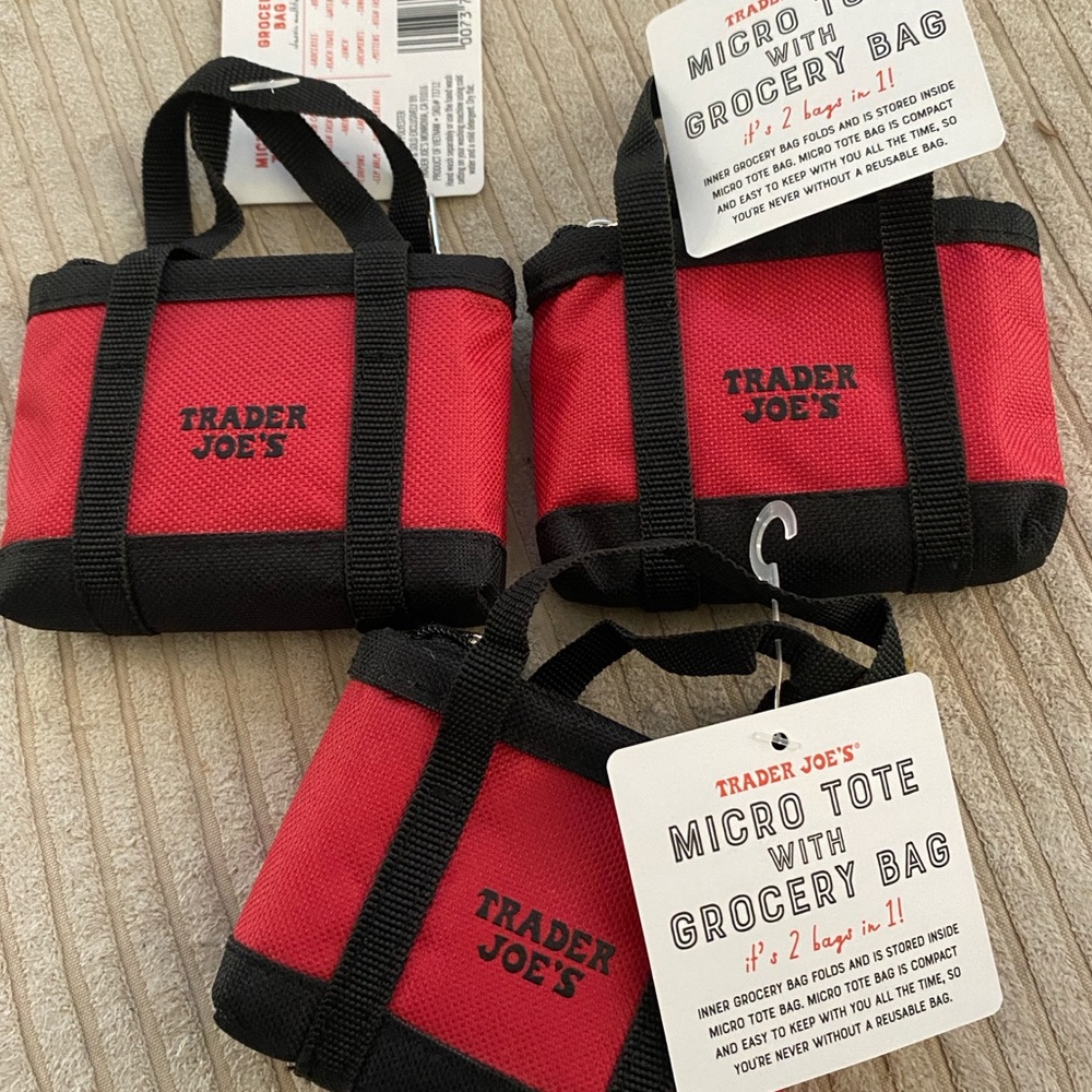 Bundle of 3 TraderJoe’s Micro tote bags